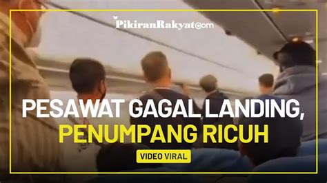 Viral Video Pesawat Gagal Landing Di Bali Akibat Cuaca Buruk Penumpang