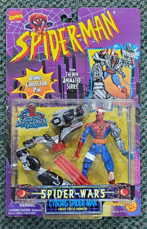 Toy Biz Spider Man The Animated Series Spider Wars Cyborg Spider Man