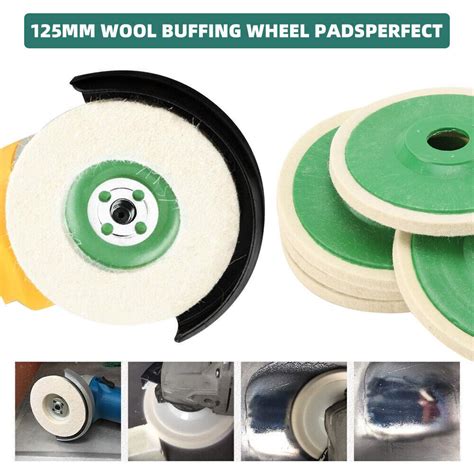 Pcs Mm Inch Wool Buffing Angle Grinder Wheel Felt Polishing Disc