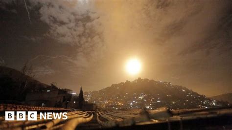 Syria War Israeli Jets Target Iranian Positions Around Damascus Bbc News