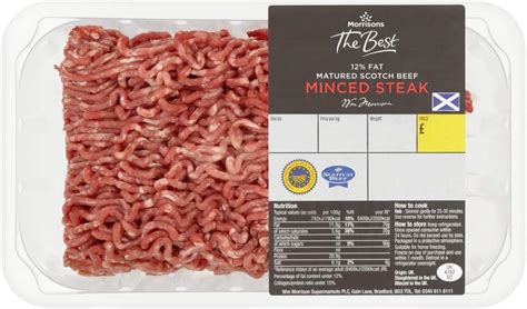 Morrisons The Best Matured Scotch Beef Mince 12 Percent Fat 500 G Uk Grocery