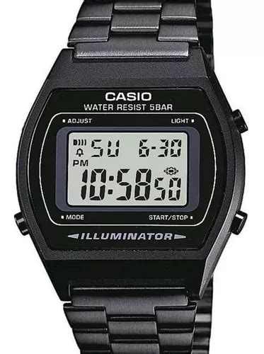 Rel Gio Casio Vintage Unissex Digital Preto B Wb Adf