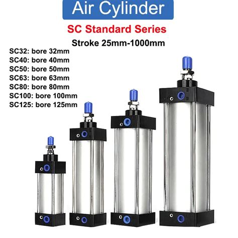 Sc Mm Bore Standard Air Pneumatic Cylinders Acting