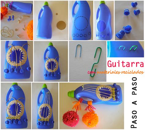 Cómo hacer una guitarra con materiales reciclados