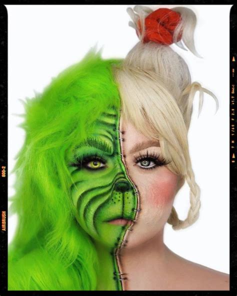 The Grinch Makeup The Grinch Makeup Christmas Eye Makeup Christmas