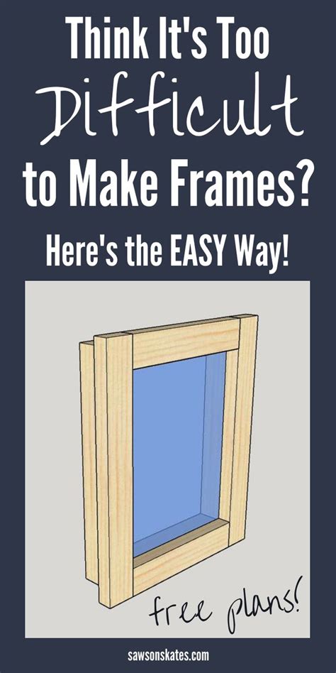 Easy Diy Picture Frame Without Complicated Cuts Saws On Skates