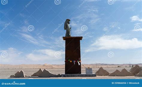 Statue of the Buddhist Monk Tang Sanzang Xuanzang in Gansu, China ...