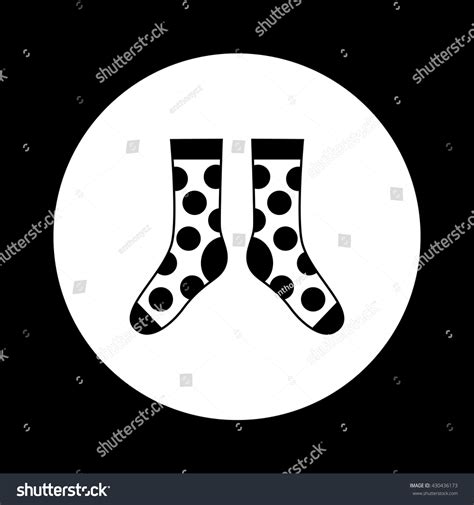 Black White Socks Icon Stock Vector Royalty Free 430436173 Shutterstock