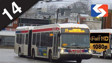 Septa Ride 2015 Novabus Lfs Artic 7442 On Route 14 To Frankford