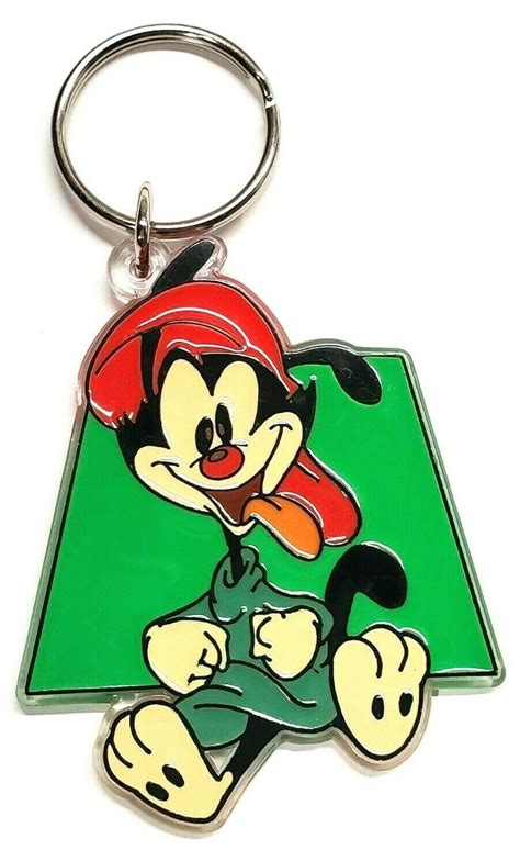 Vintage Plastic Animaniacs Wakko Keychain Warner Bros Approx 3 1994