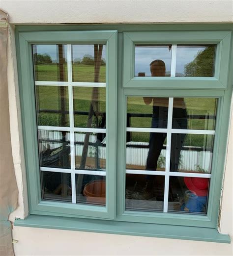 Upvc Window Spraying After Picture Coloured Upvc Windows Midland