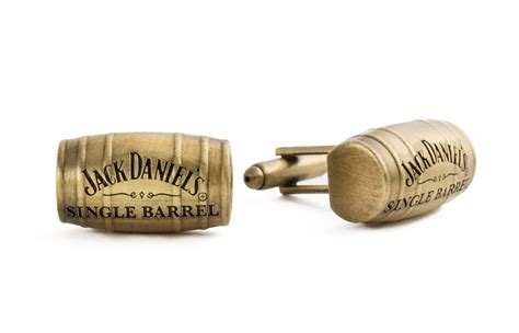 3D Replica Jack Daniel's Single Barrel Antique Brass Barrel Shaped Cufflinks | Jack daniels ...