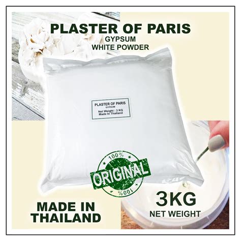 Plaster Of Paris Gypsum Powder 3 KG Original Made In Thailand Shopee