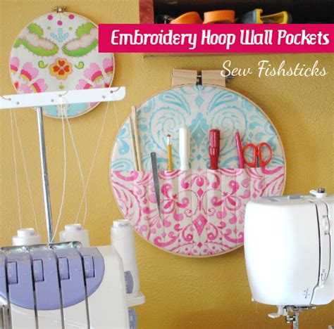 Embroidery Hoop Wall Pocket Fun