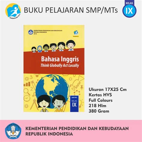 Buku Pelajaran Smp Mts Ix Bahasa Inggris Think Globally Act Locally