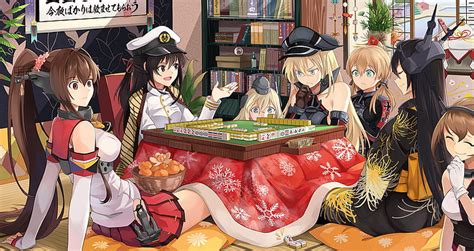 HD Wallpaper Anime Kantai Collection Bismarck KanColle Mutsu