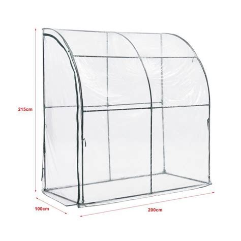 Serre De Jardin Adoss E Juta En Acier Et Pvc Porte Zipp E X X