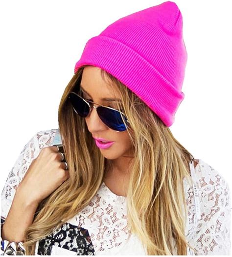 Trendy Neon Knitted Beanie Hat Prime T Ski Hat Around Town Hat Unisex Skullies And Beanies