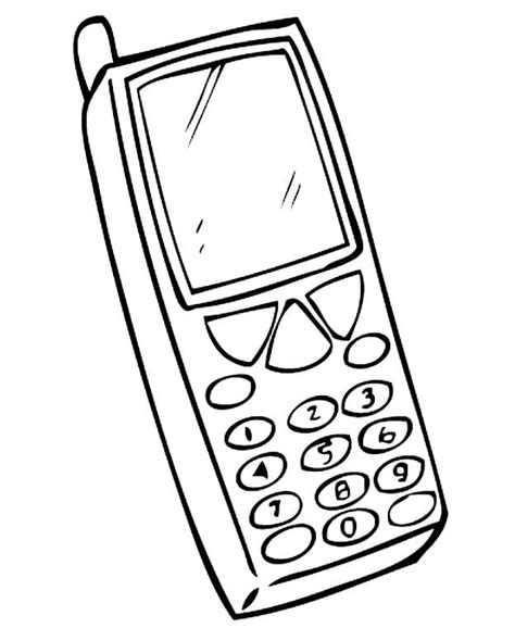 Desenho Celular Para Colorir Dinotube Fr