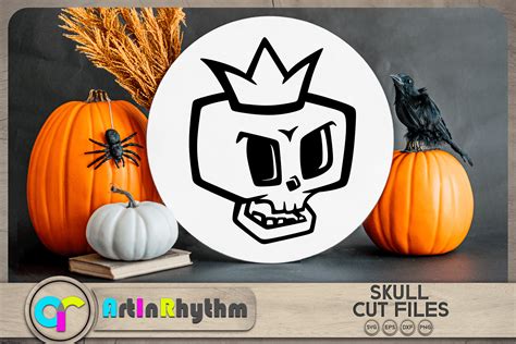 Halloween Cute Skull Svg Graphic By Artinrhythm Creative Fabrica