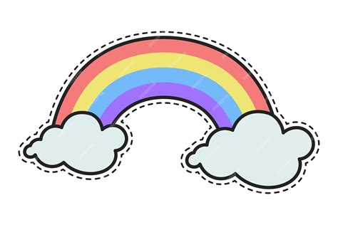 Free Vector | Rainbow Cutout Style