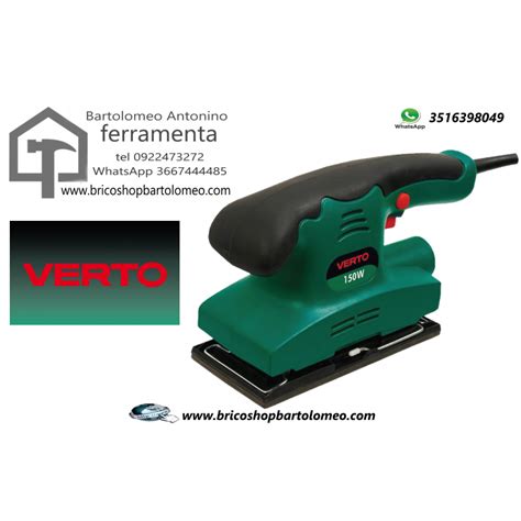 Verto 51g525 Levigatrice Orbitale 150w Piatto 187x90