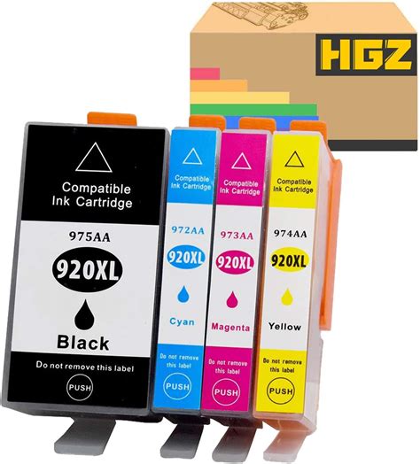 Amazon HGZ 4 Pack Replacement For 920 XL 920 Ink Cartridge With