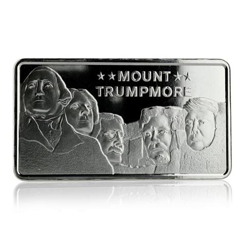 10 Oz Mount Trumpmore Silver Bar Bullion Box