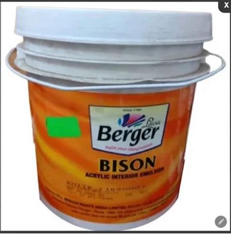 Berger Bison Acrylic Emulsion Paints Packaging Size 10L At Rs 3800