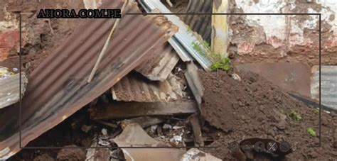 Vivienda Colapsa En Huariaca Por Intensas Lluvias