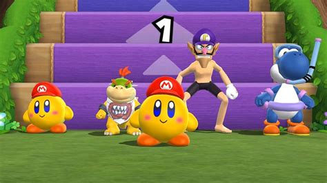 Step It Up Champions Wins Edition Kirby Vs Bowser Jr Vs Waluigi