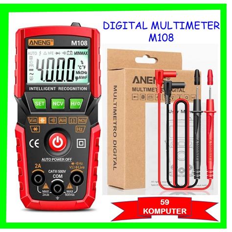 Jual Aneng M Digital Multimeter Tester Avometer Multitester Non