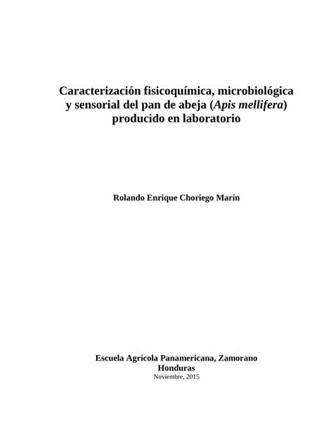 PDF Caracterización fisicoquímica microbiológica y