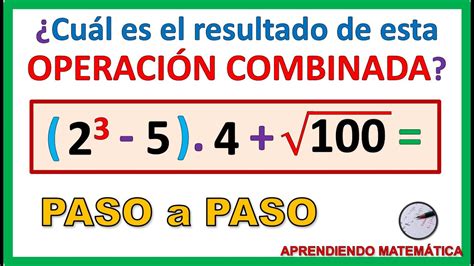 💪operaciones Combinadas Con ParÉntesis Potencias Y RaÍces Orden De