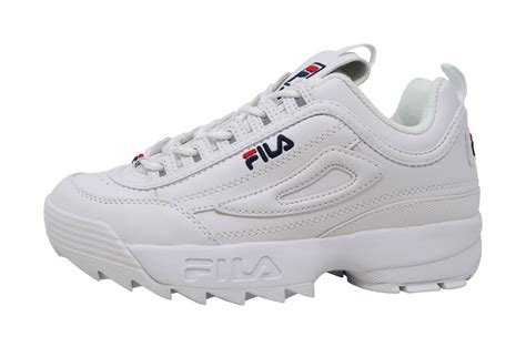 Fila Disruptor Ii Whitewhite Leather Big Kids Shoes Shoe Hut Online