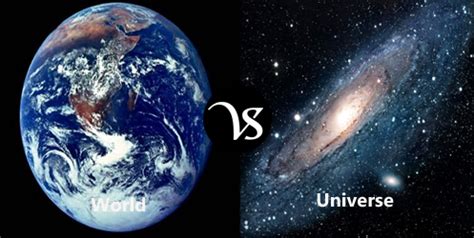 Difference between world and universe - Difference All