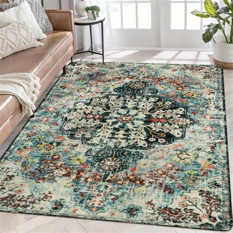 Lahome Area Rugs X Washable Area Rugs For Living Room Non Slip