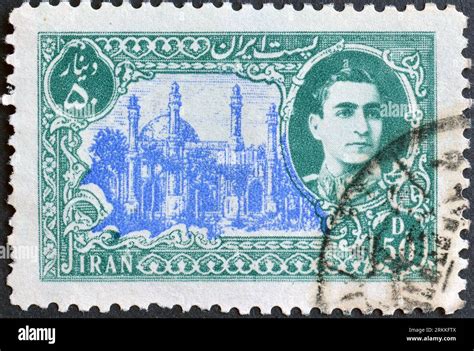 Cancelled Postage Stamp Printed By Iran That Shows Chaharbogh Medresse