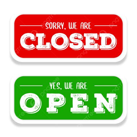 Open Closed Sign Png Vector Psd And Clipart With Transparent