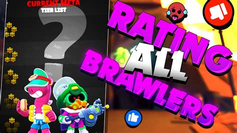 Ranking All Brawlers Tier List August Youtube