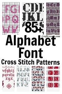 85 Free Cross-Stitch Fonts – Cross-Stitch