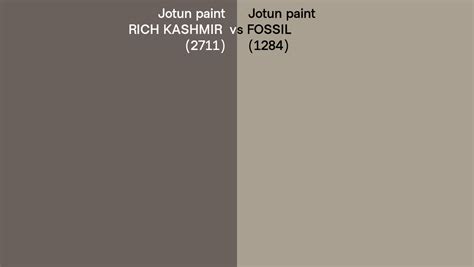 Jotun Paint Rich Kashmir Vs Fossil Side By Side Comparison