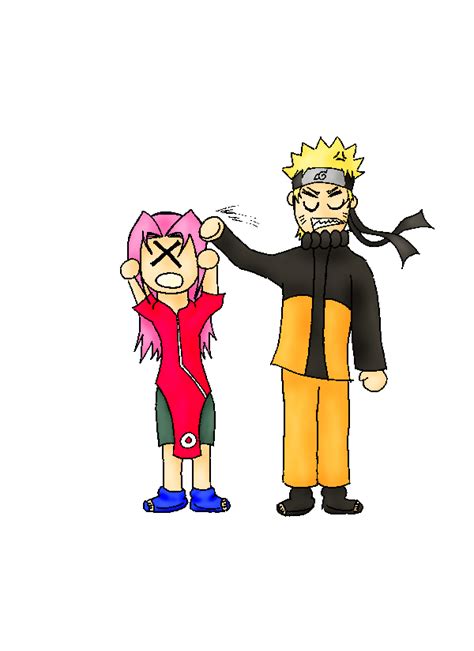 Naruto hits Sakura by Fangy-kun on DeviantArt