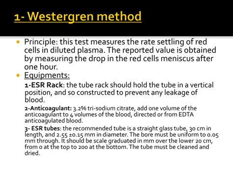 Ppt Erythrocyte Sedimentation Rateesr Powerpoint Presentation Free