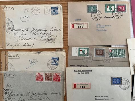 Sammlung Von Alten Briefe Belege Ab Sitz Helvetia Kaufen Auf