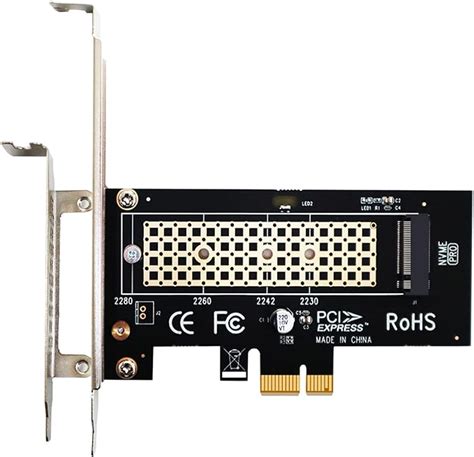 GLOTRENDS M 2 PCIe X1 Adapter mit M 2 Schraube für M 2 PCIe 4 0 3 0 SSD