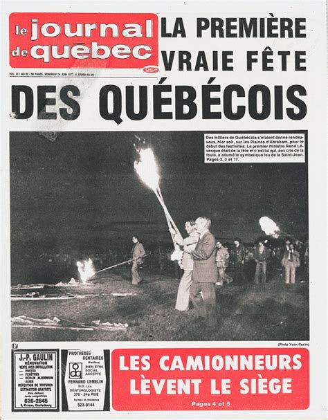 1977 De La Fierté Au Far West Le Journal De Québec