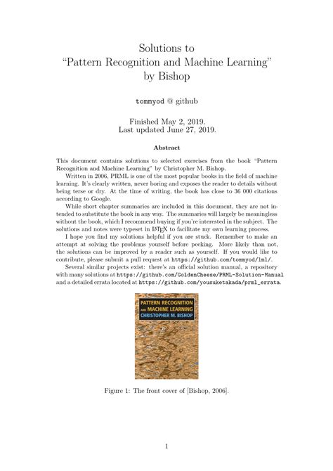 Solutions to “Pattern Recognition and Machine Learning” by Bishop - DocsLib