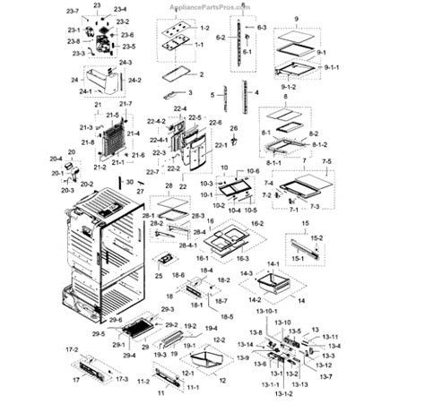 Parts For Samsung Rf28hdedbsr Aa 0010 Frdige Parts