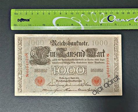 Big Size Germany Reichsbanknote Mark Year Hobbies Toys